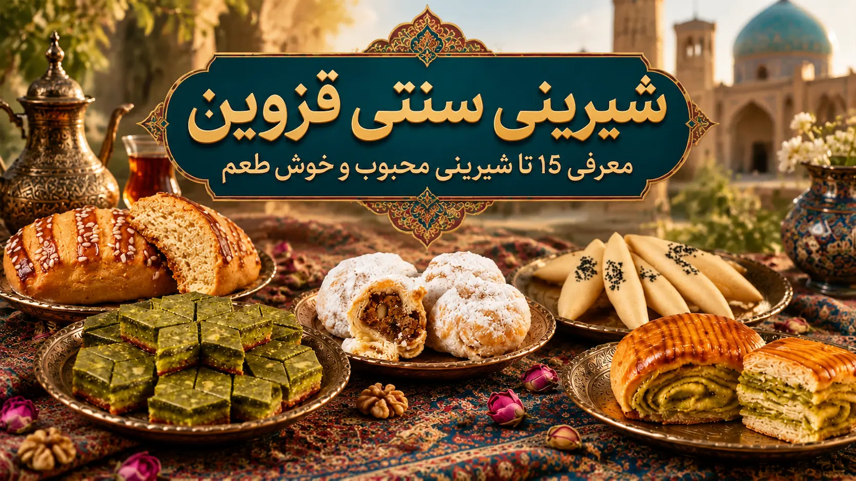 شیرینی سنتی قزوین؛ معرفی ۱۵ شیرینی محبوب و خوش‌طعم