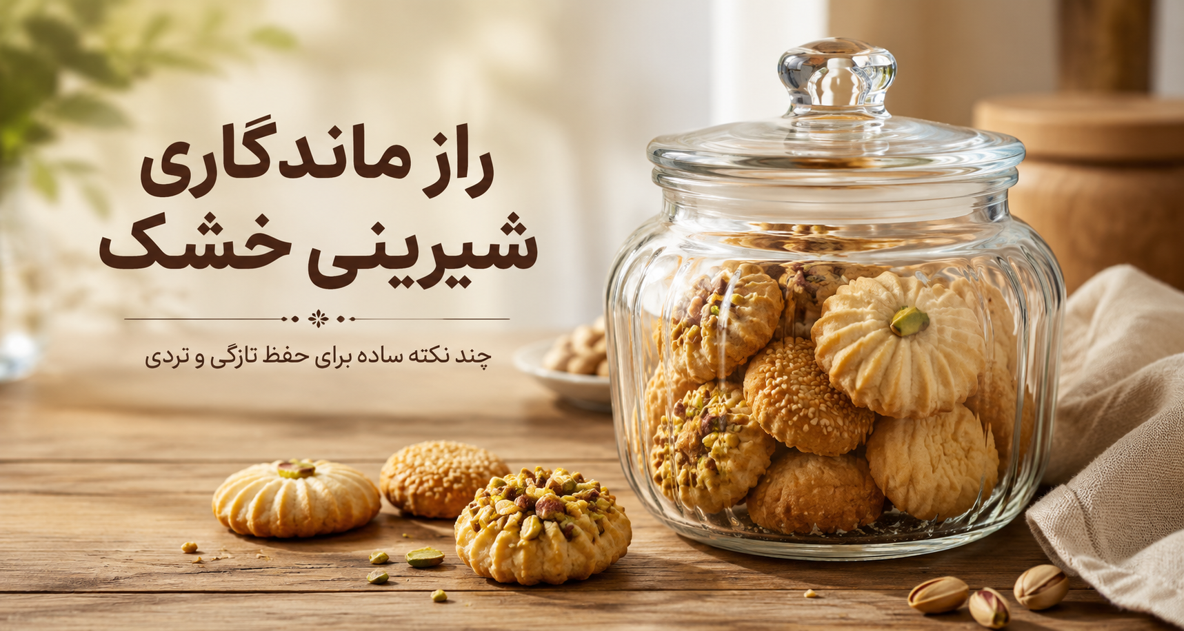 اصول نگهداری شیرینی خشک 🥯 چگونه تازگی شیرینی خشک را برای مدت طولانی حفظ کنیم؟