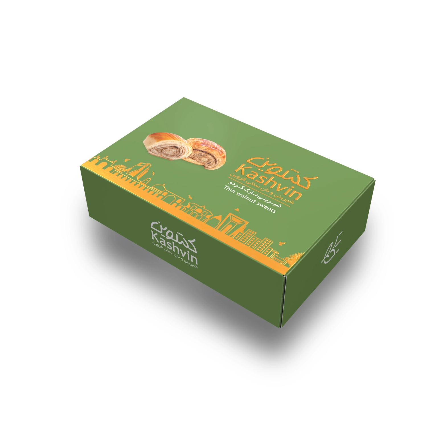 نان نازک گردویی جعبه ای